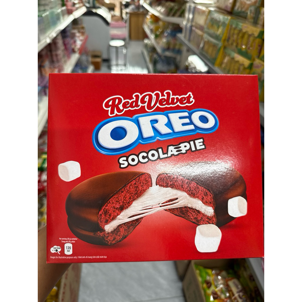Bánh OREO Socola Pie phiên bản Red Velvet 336g(12 gõi28g)