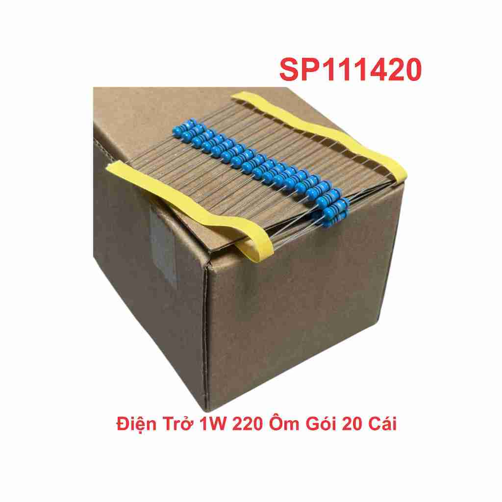 Điện Trở 1W 220 Ôm Gói 20 Cái