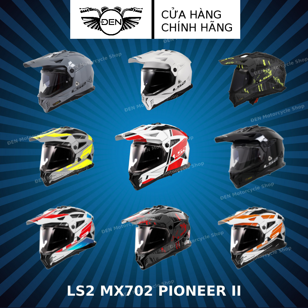 Mũ bảo hiểm LS2 MX702 Pioneer II - Mũ bảo hiểm adventure an toàn lái xe địa hình
