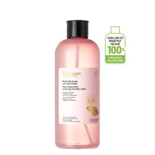 Supersize - Nước Tẩy Trang Sen Hậu Giang Sạch Bụi Siêu Mịn PM1.0, Có Prebiotics Dịu Êm Cho Da Rất Nhạy Cảm Cocoon 1000ml