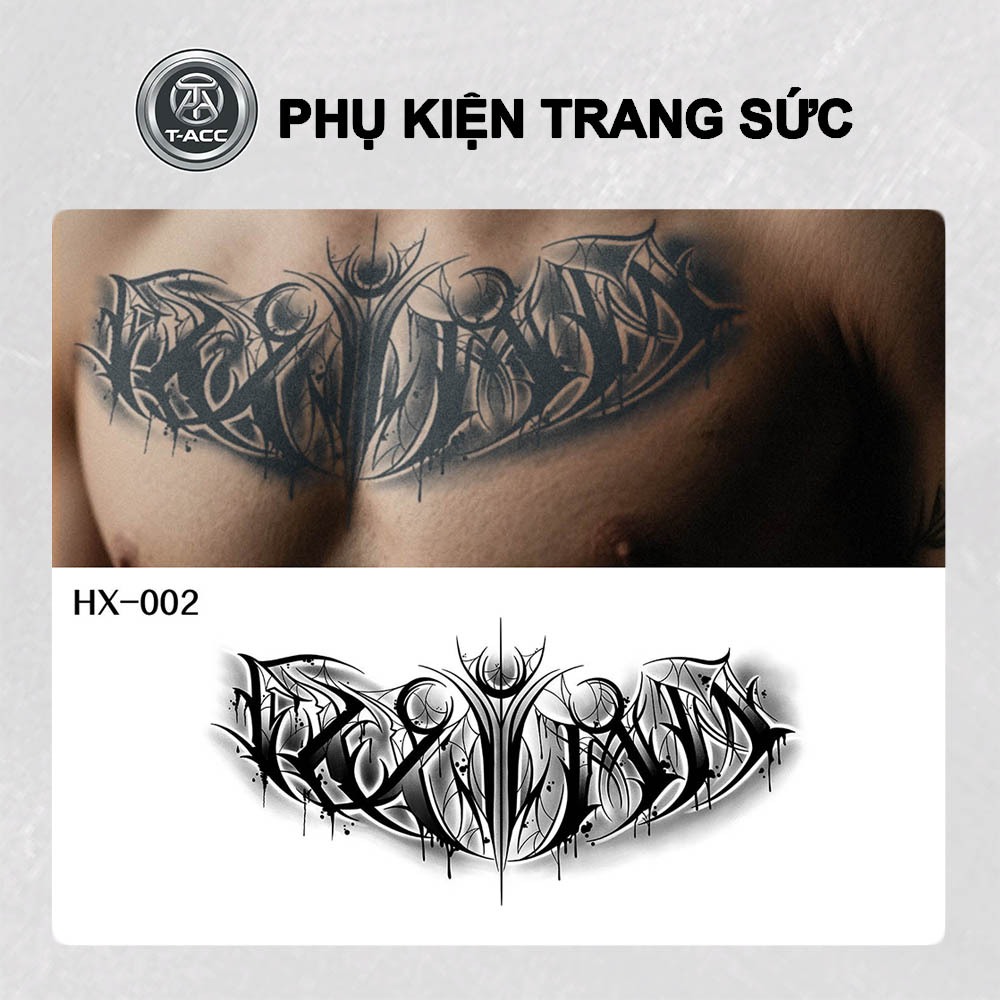 Hình xăm lưng ngực họa tiết HX-002, hình xăm nhật cổ tạm thời 15 ngày chống nước bền đẹp