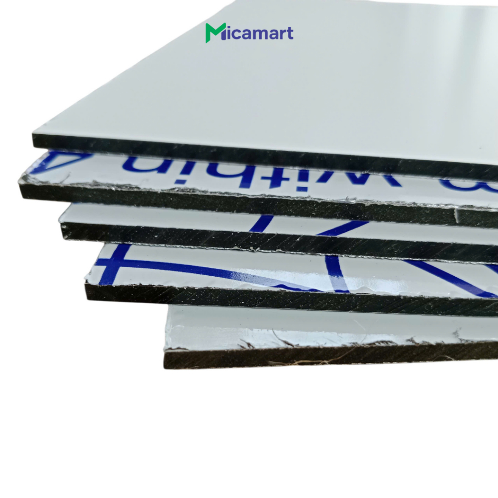 Combo 2 Tấm Alu Nhôm Dày 3mm Màu Trắng Sữa - Nhôm Nhựa Aluminium Làm Mái Che, Trang Trí, Nội Thất