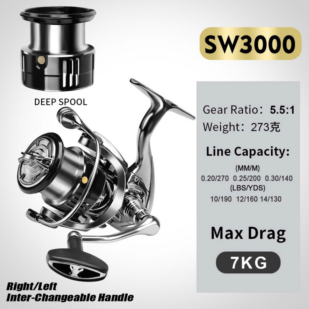 MÁY CÂU ĐỨNG SHIMANO STElLA Probes SW CAO CẤP TAY QUAY XOÁY REN HÀNG CHUẨN CÔNG TY