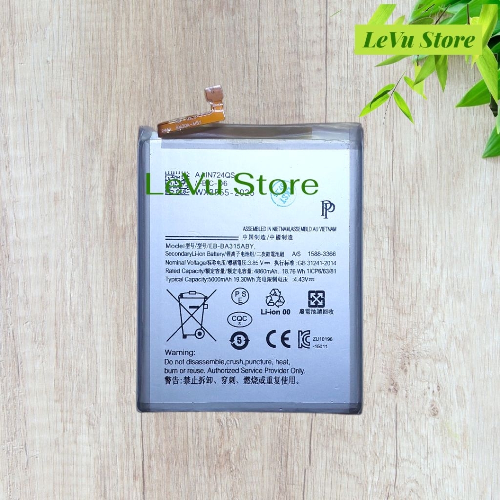 Pin Galaxy A31 [EB-BA315ABY / 5000mAh] Hãng PP