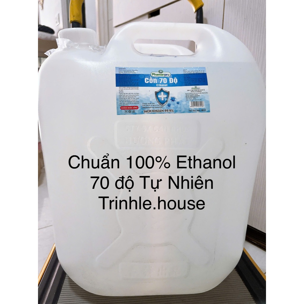(HOẢ TỐC HCM) Cồn Sát Khuẩn Y Tế 70 độ - 90 độ Phamapro Chuẩn Ethanol loại 1 Can 30 Lít hương chanh 