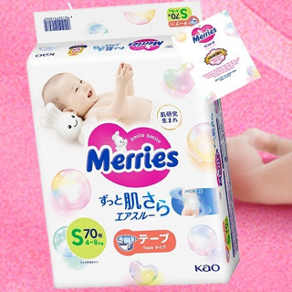 Bỉm merries nhập khẩu chính hãng đủ size cho bé gia phú baby
