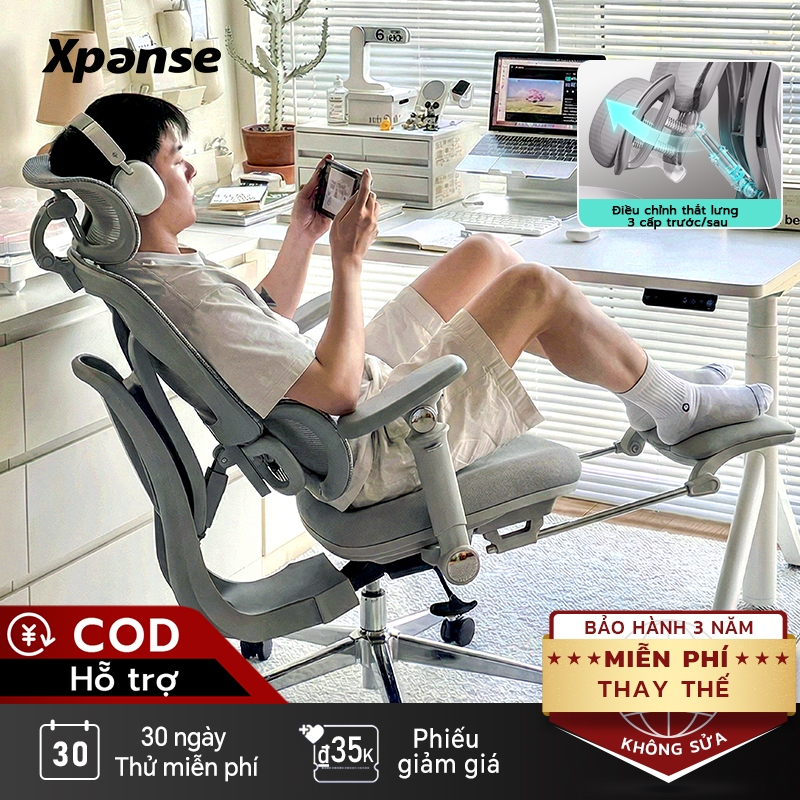 Ghế công thái học Xpanse T10 Hỗ trợ động thái lò xo độc lập,Tựa lưng dạng đẩy trước| ghế game gaming | ghế văn phòng | BigBuy360 - bigbuy360.vn