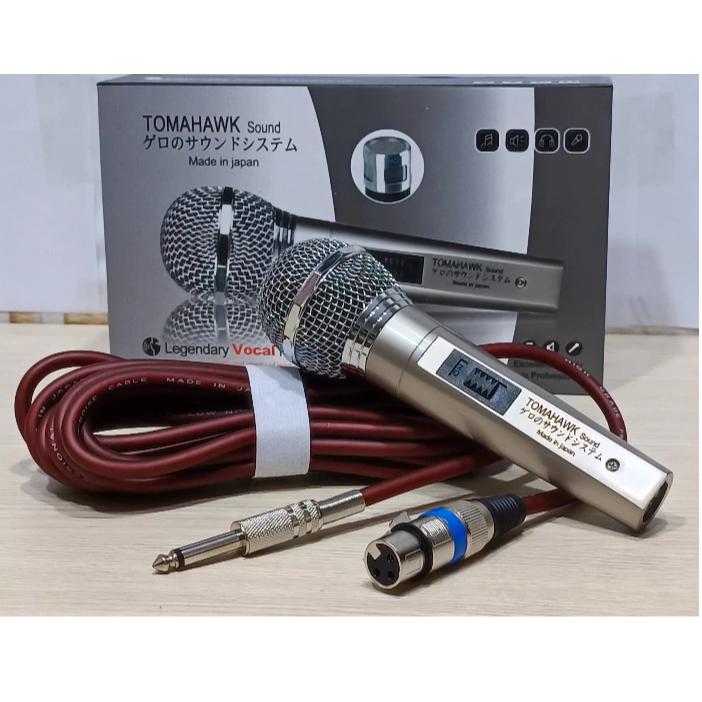 Micro karaoke có dây TOMAHAW mic hát nhẹ tiếng, trong  dùng cho dàn karaoke hộp chữ nhật