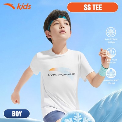 Áo Phông Ngắn Tay Bé Trai Anta Kids Running 3525B9101
