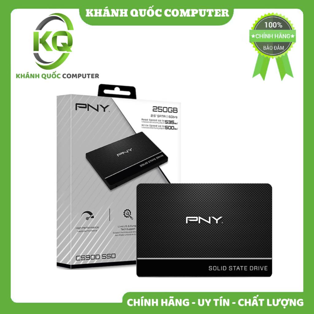 SSD PNY CS900 250GB /2.5"/SATA III/ Read|Write Up to 535|500 MB/s - Chính hãng phân phối