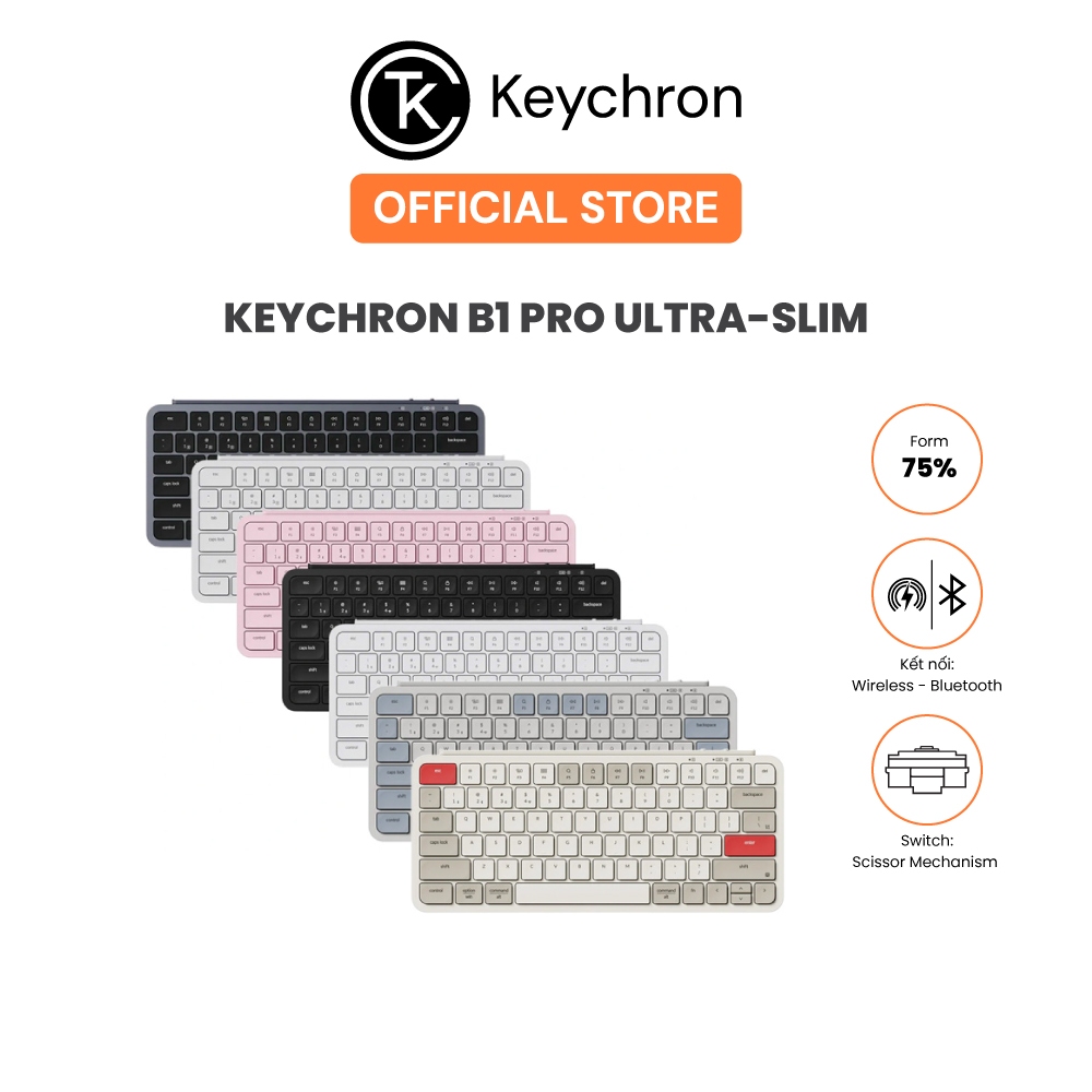 [NEW COLOR] Bàn phím không dây Keychron B1 Pro Ultra-Slim Wireless