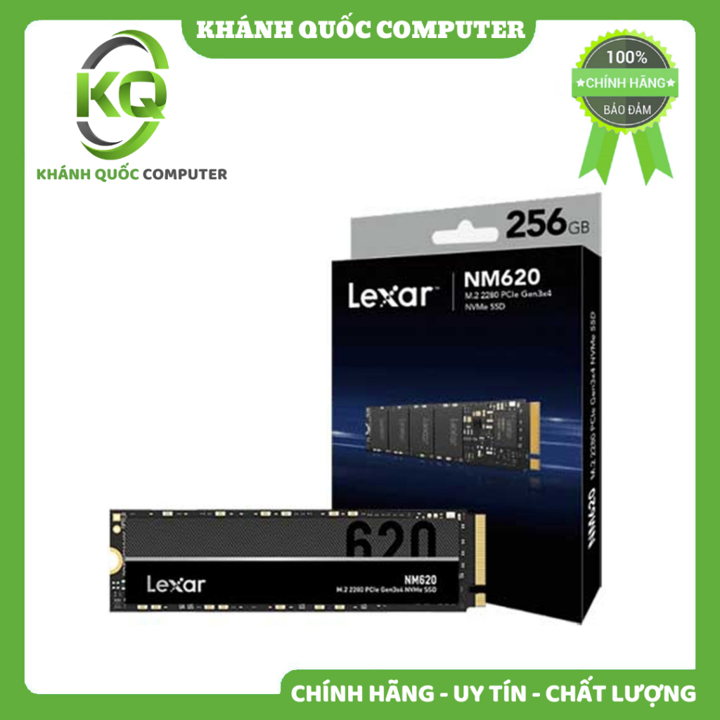 Ổ cứng SSD LEXAR NM620 256GB NVMe Gen3x4 (LNM620X256G-RNNNG) - Chính hãng phân phối