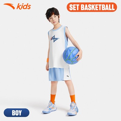 ANTA KIDS Bộ Quần Áo Bóng Rổ Bé Trai 3525C1202