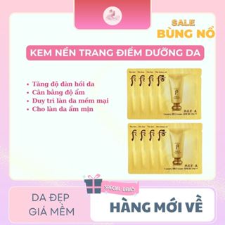 Sample kem nền Whoo nâng tone che khuyết điểm mỏng mịn, chống nắng tốt, hàng chuẩn chính hãng