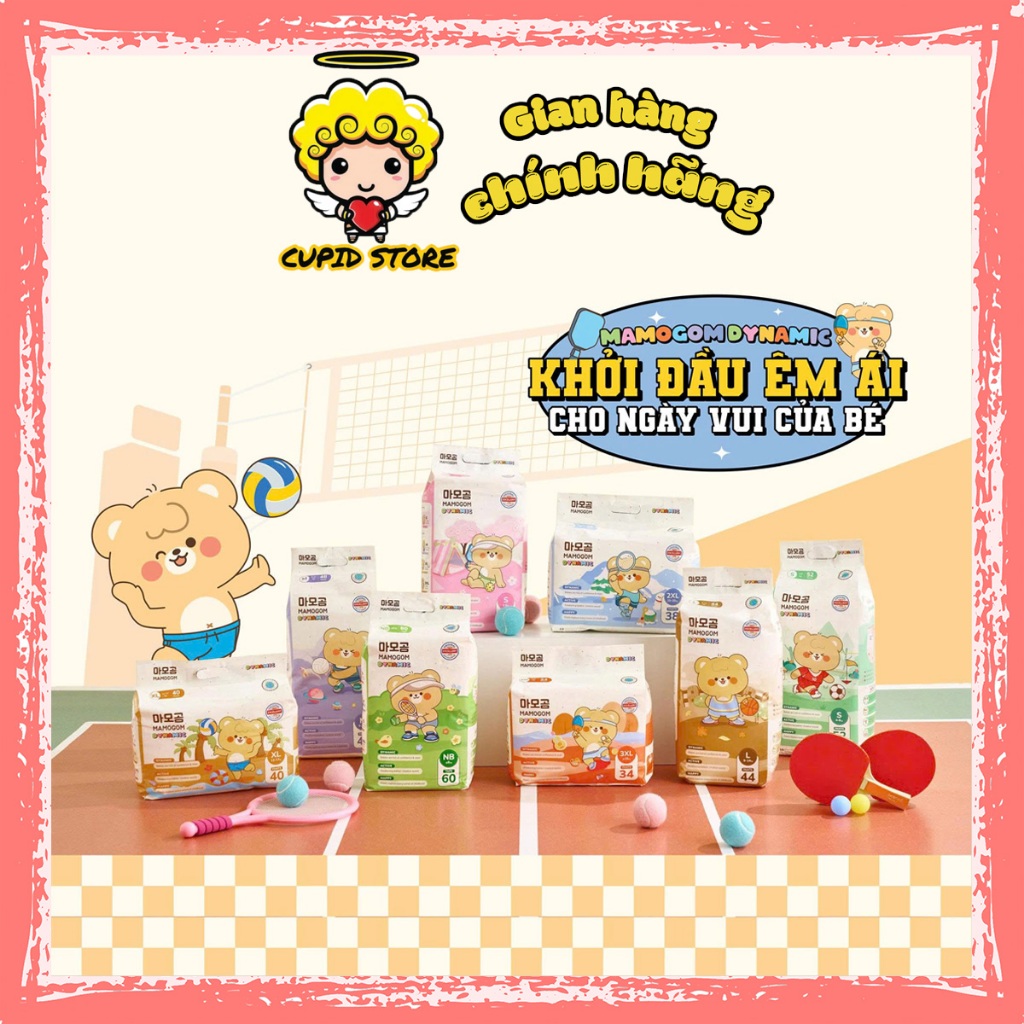 COMBO 2 Bịch Tã Bỉm  Dynamic sợi tre Hàn Quốc cho bé đủ size (KHÔNG QUÀ)