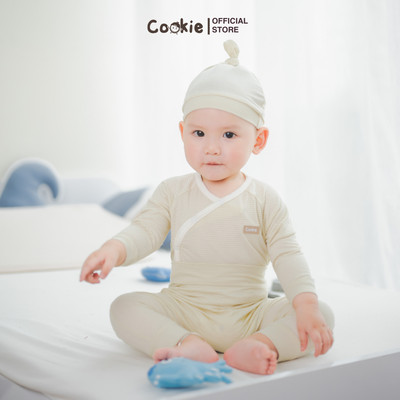 Bộ Quần Áo Sơ Sinh COOKIE, Bộ Sơ Sinh Dài Tay Cài Lệch Babycorn Size Từ 0 Đến 6 Tháng 2026