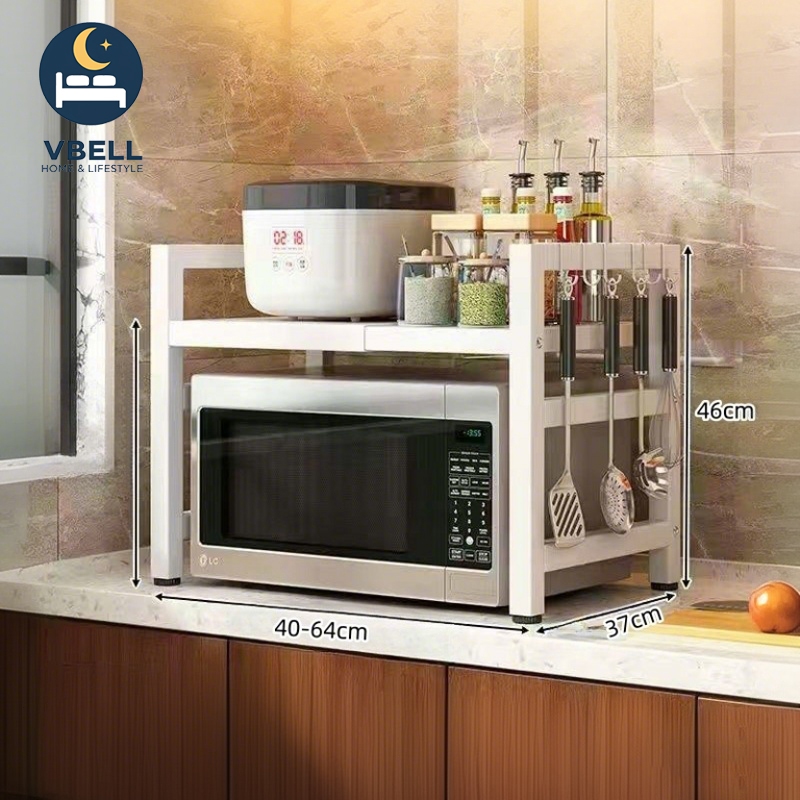 Kệ Lò Vi Sóng kích thước có thể điều chỉnh OrderlySpace 2/3 tầng-Kệ Để Lò Vi Sóng ,Kệ Để Đồ Nhà Bếp