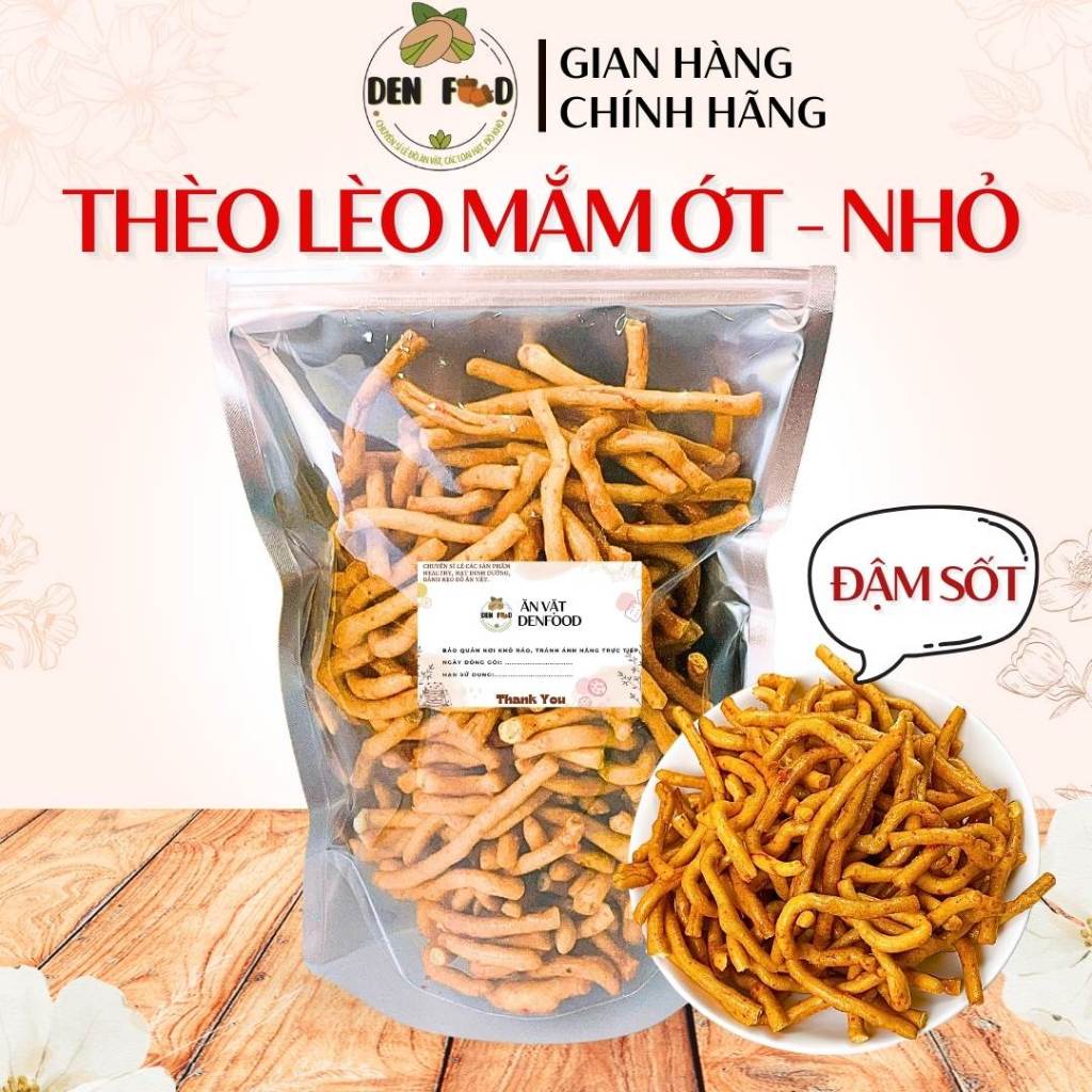 1kg Bánh Thèo Lèo Mắm Ớt Giòn Rụm - Ăn Vặt Denfood