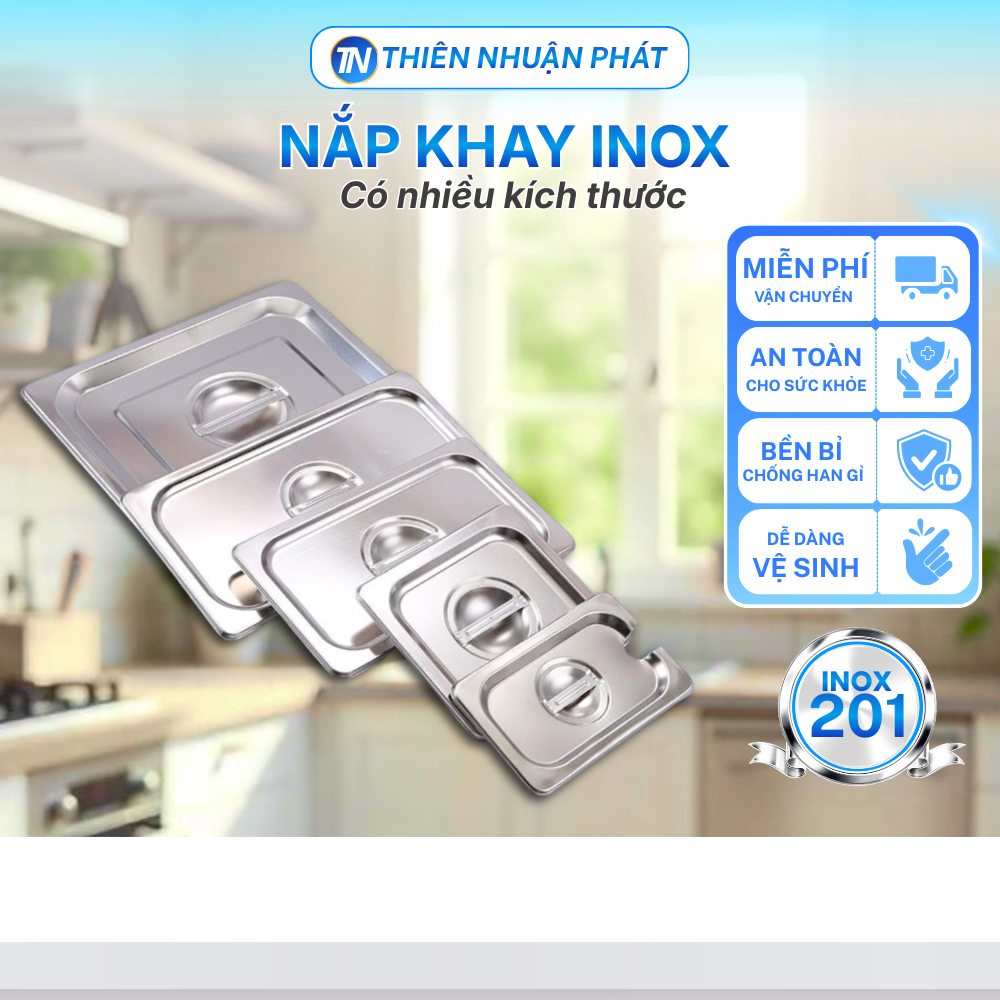 Nắp khay inox đựng topping,năp khay thực phẩm,Nhuận Phát , đủ kích cỡ