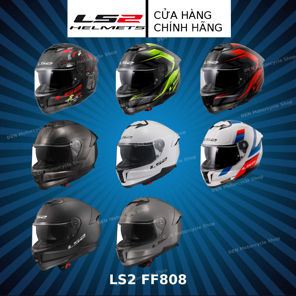 LS2 FF808 STREAM II - Mũ bảo hiểm FULLFACE LS2 FF808 an toàn lái xe
