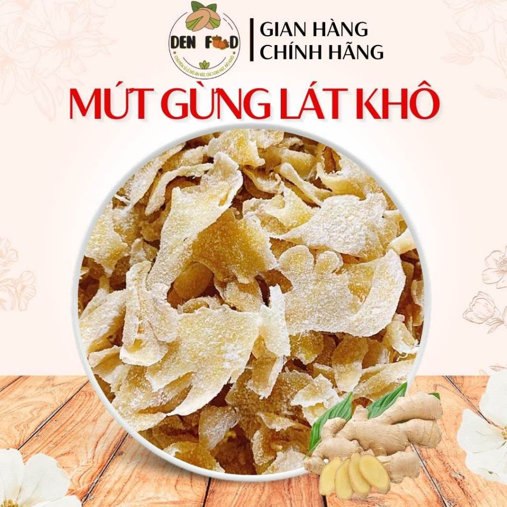 Mứt Gừng Thơm Cay Đặc Biệt – Ăn Vặt Denfood