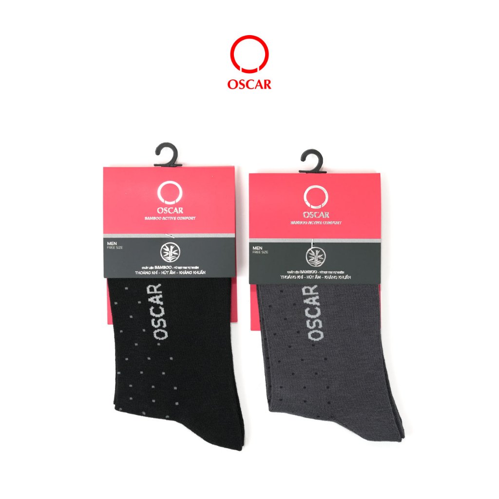 [New] Vớ nam Oscar cổ trung, chất liệu sợi tre cao cấp 071