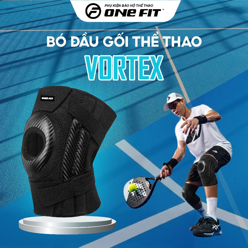 Bó Đầu Gối Thể Thao ONEFIT DBG03 Cao Cấp, Hỗ Trợ Bảo Vệ Phục Hồi & Tránh Chấn Thương Dây Chằng Chéo Khi Chơi Thể Thao