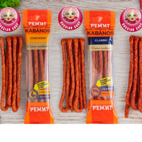 Salami kabanos 70g que vị heo/gà/ớt/cheese/classic nhập khẩu Nga