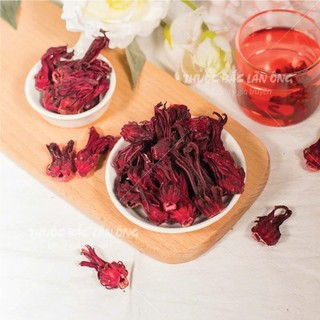 Trà atiso đỏ nguyên bông 100g, hoa bụp giấm, hibicus, pha trà, nấu siro, thanh nhiệt, giải khát