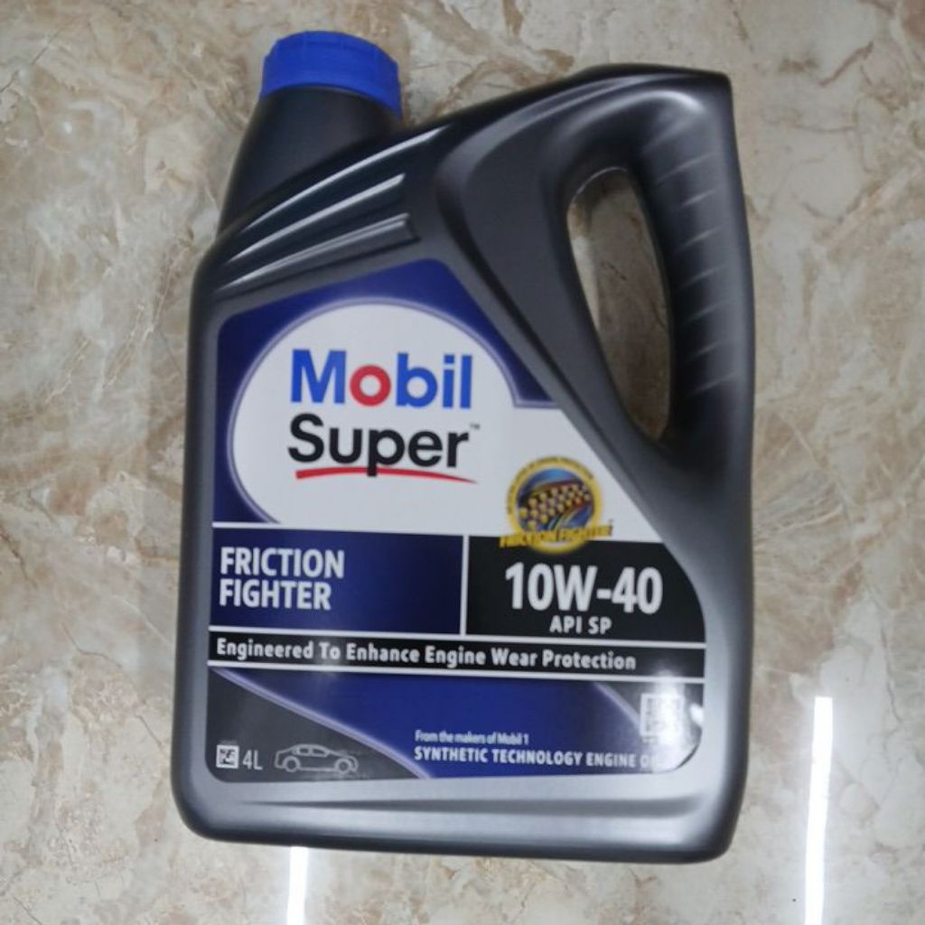 Dầu nhớt Mobil Super Friction Fighter 10W40 4 lít - Dầu nhớt Mobil nhập khẩu Singpapore