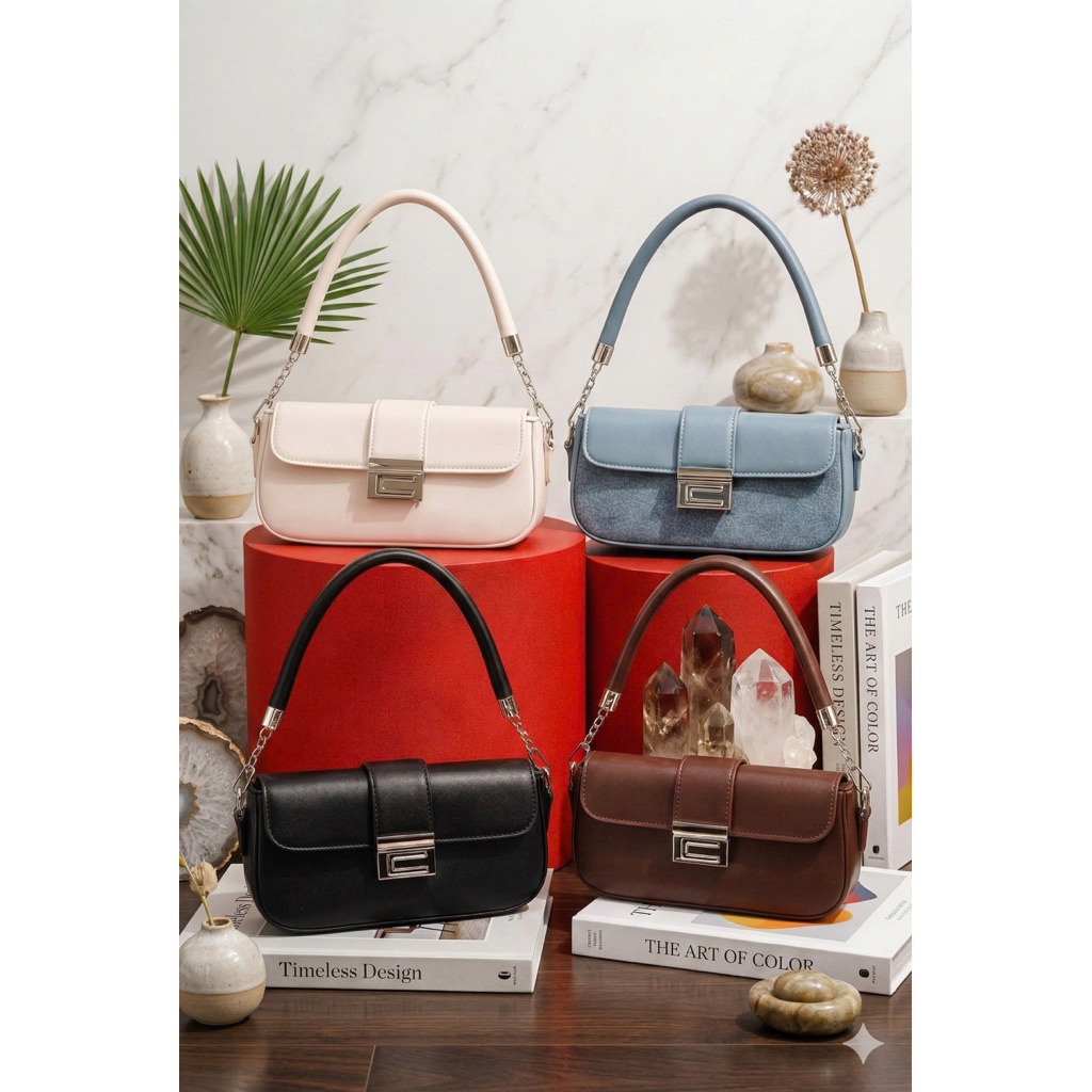 Túi xách nữ HÁPAS 21cm chất liệu da cao cấp, thiết kế nhỏ gọn kèm dây đeo chéo