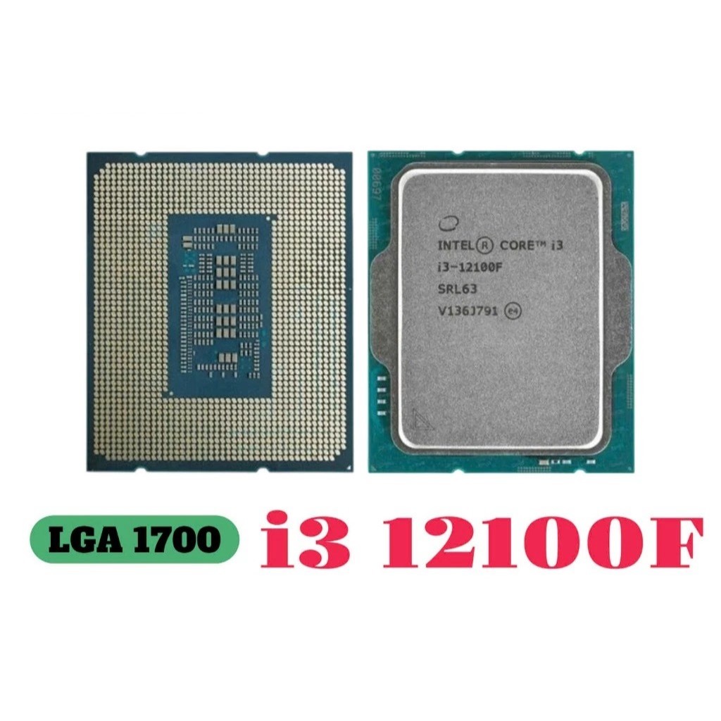 CPU Bộ vi xử lý INTEL CORE I3 12100F New Tray  - Hàng Chính Hãng