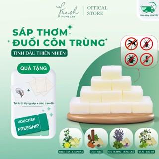 Sáp thơm đuổi muỗi, đuổi côn trùng - Khử mùi, hút ẩm nhà cửa với tinh dầu thiên nhiên Fresh Home Lab