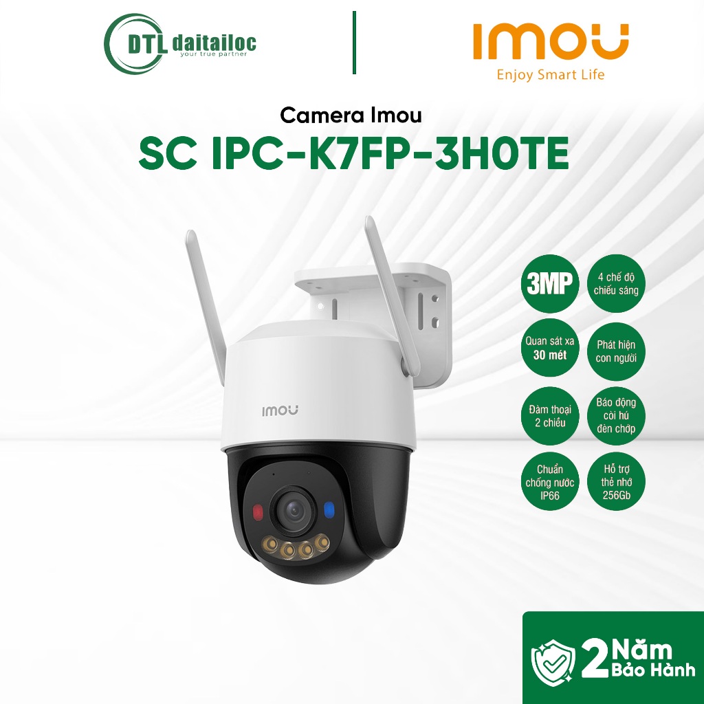 Camera Imou DSS Cruiser SC IPC-K7FP-3H0TE 4G 3MP / Ống Kính Ổn Định  | Chính Hãng | Bảo Hành 24 Thán