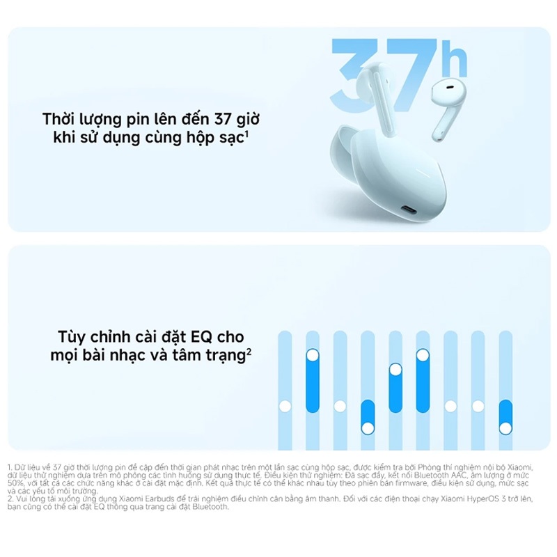 Tai nghe Bluetooth REDMI Buds 8 Active | 37 Giờ Nghe Nhạc | Bluetooth 5.4 | Kết Nối Thông Minh | BigBuy360 - bigbuy360.vn