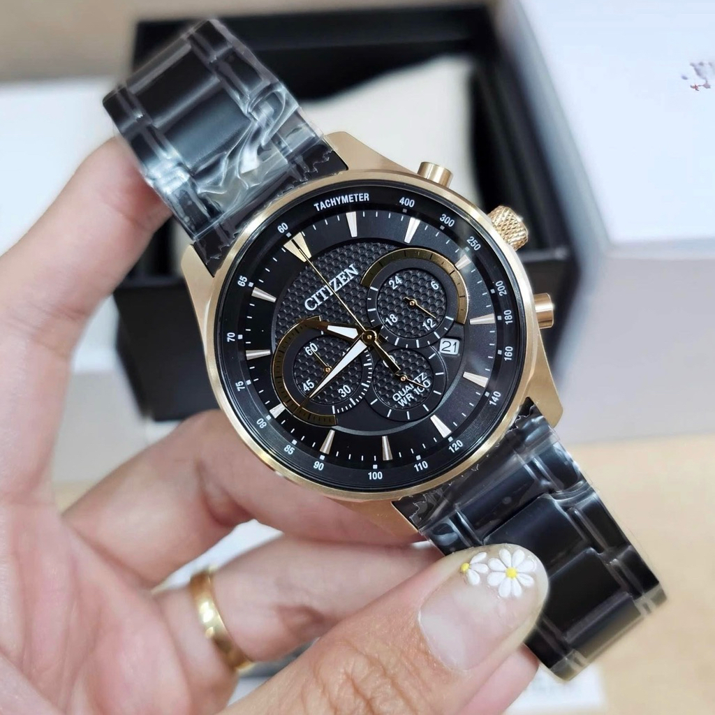 Đồng hồ nam dây thép Citizen Quartz Chronograph AN8196-55E