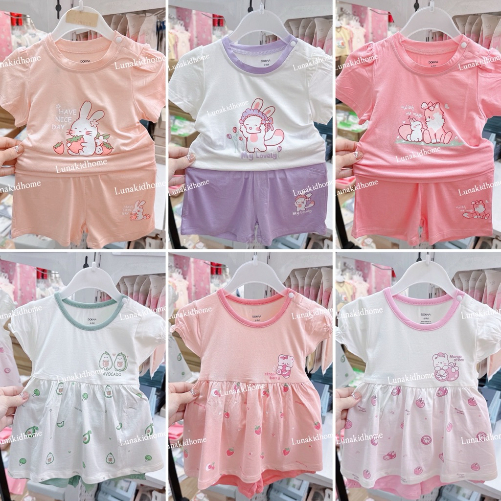 Bộ cộc Dokma bé gái xinh điệu, đáng yêu