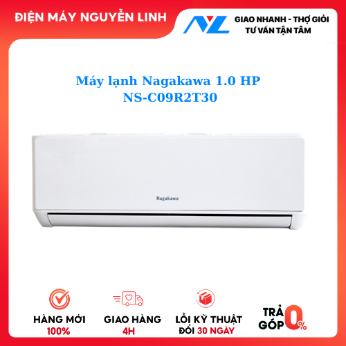 NS-C09R2T30 / NS-C09R2U86 - Máy lạnh Nagakawa 1 HP NS-C09R2T30 - Hàng chính hãng