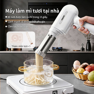 NERF Máy làm mì tươi tại nhà cầm tay tự động Đa chức năng Thép không gỉ 304 súng làm mì