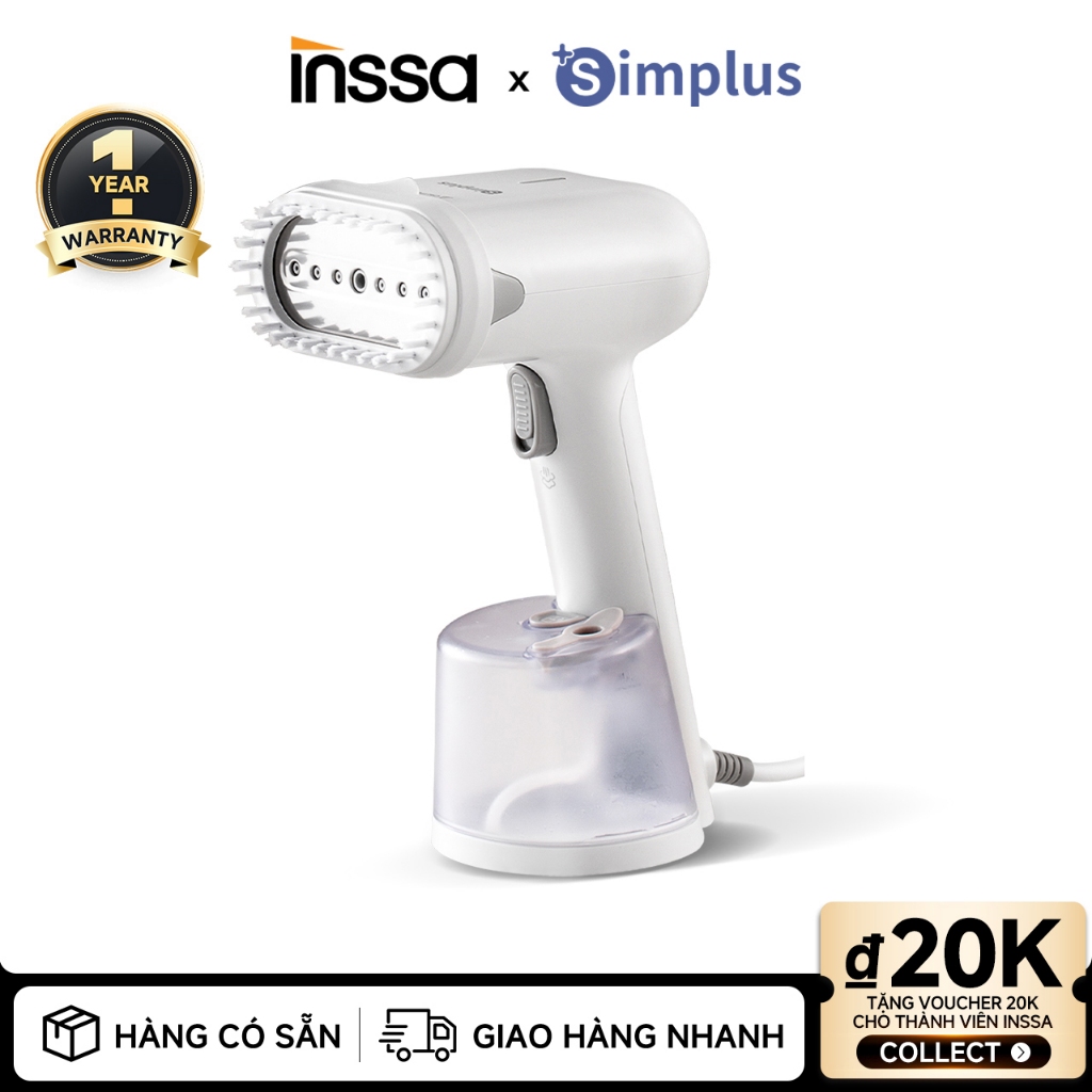 Bàn ủi hơi nước cầm tay Simplus Dung tích bình nước lớn 290ml  Công suất lớn1200W Làm nóng nhanh chỉ