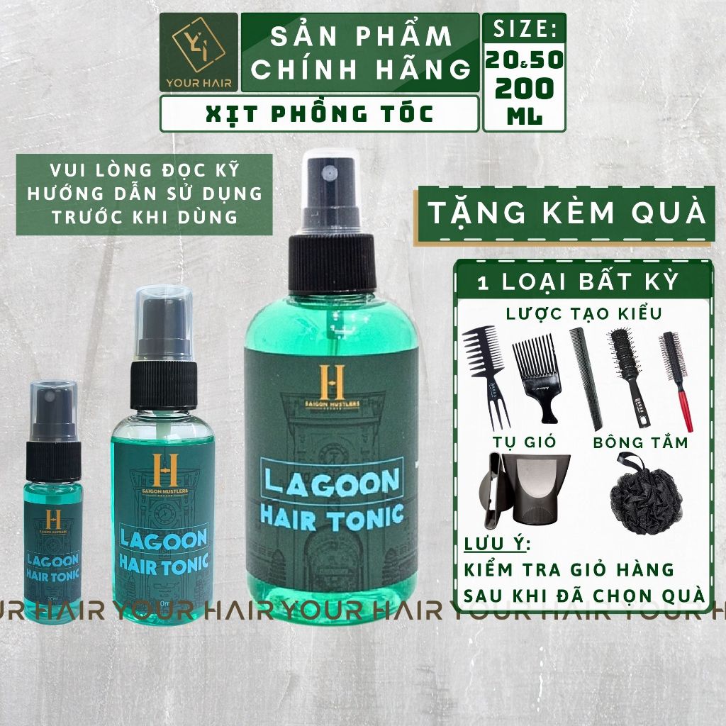 Xịt tạo phồng tóc Lagoon Hair Tonic - 200ml