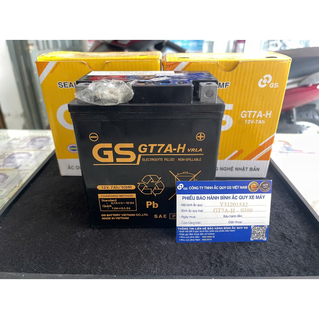 Phụ tùng xe máy GS GT7A-H dùng cho SH Ý, Vespa đời mới - Siêu bền - Bảo hành 6 tháng