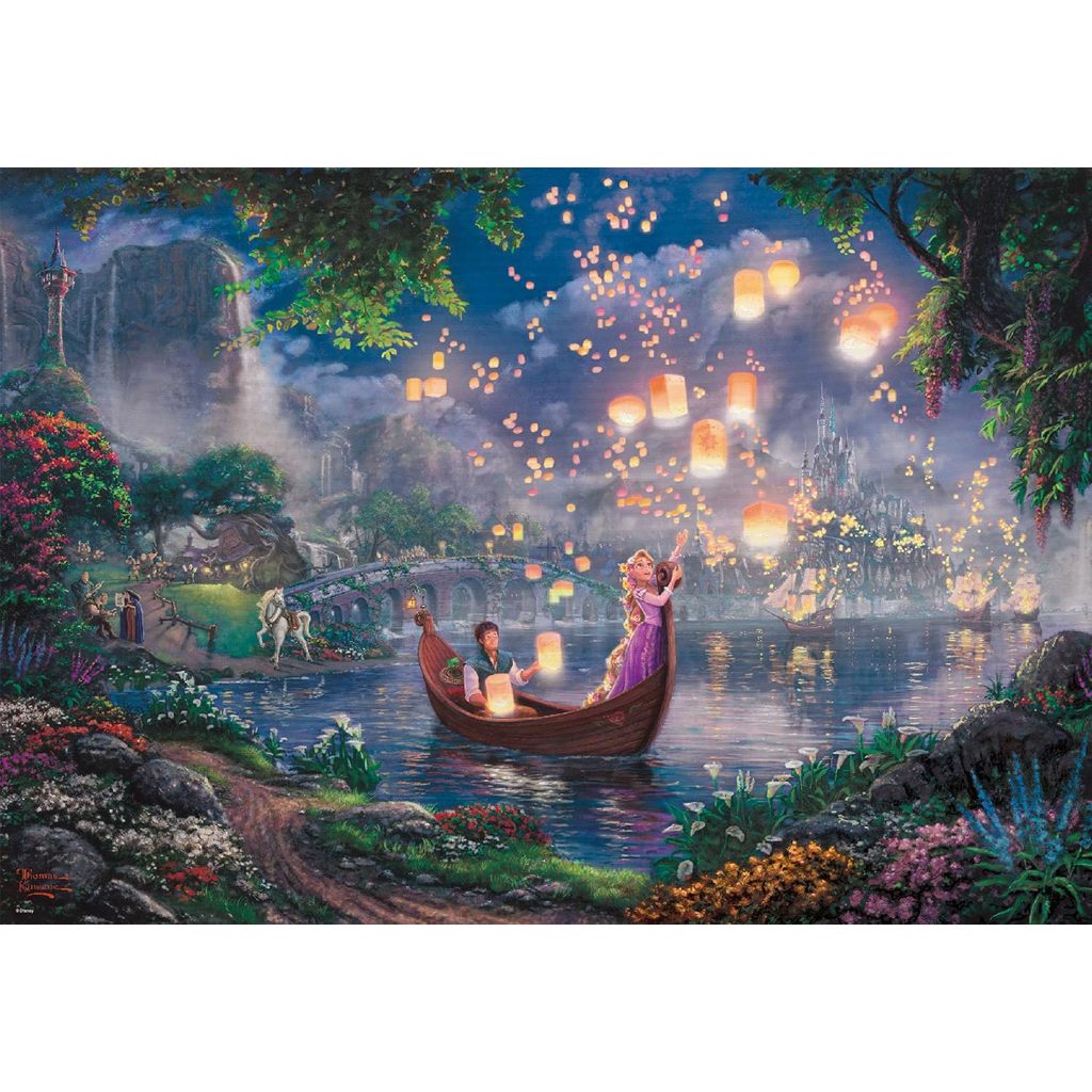 Tenyo [Made in Japan] 1000-Piece Jigsaw Puzzle Disney Thomas Kinkade Tangled (51x73.5cm) D-1000-488 