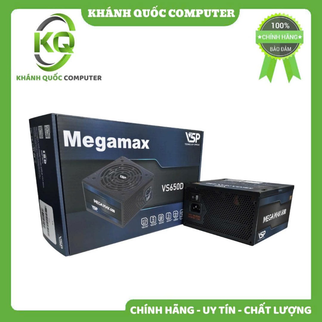 Nguồn máy tính VSP VS650D 650W | Non Modular, ATX - Chính hãng phân phối