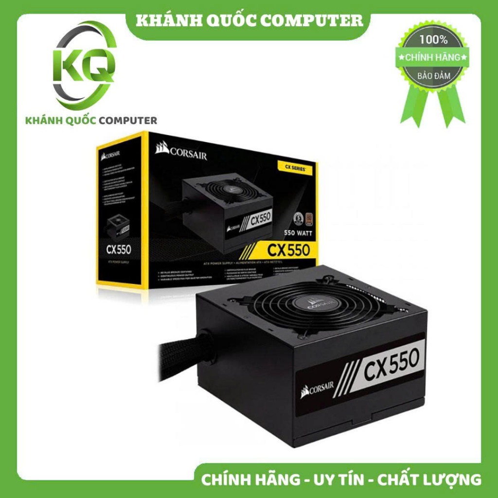 Nguồn Máy Tính Corsair CX550 550W 80 Plus Bronze - Chính hãng phân phối
