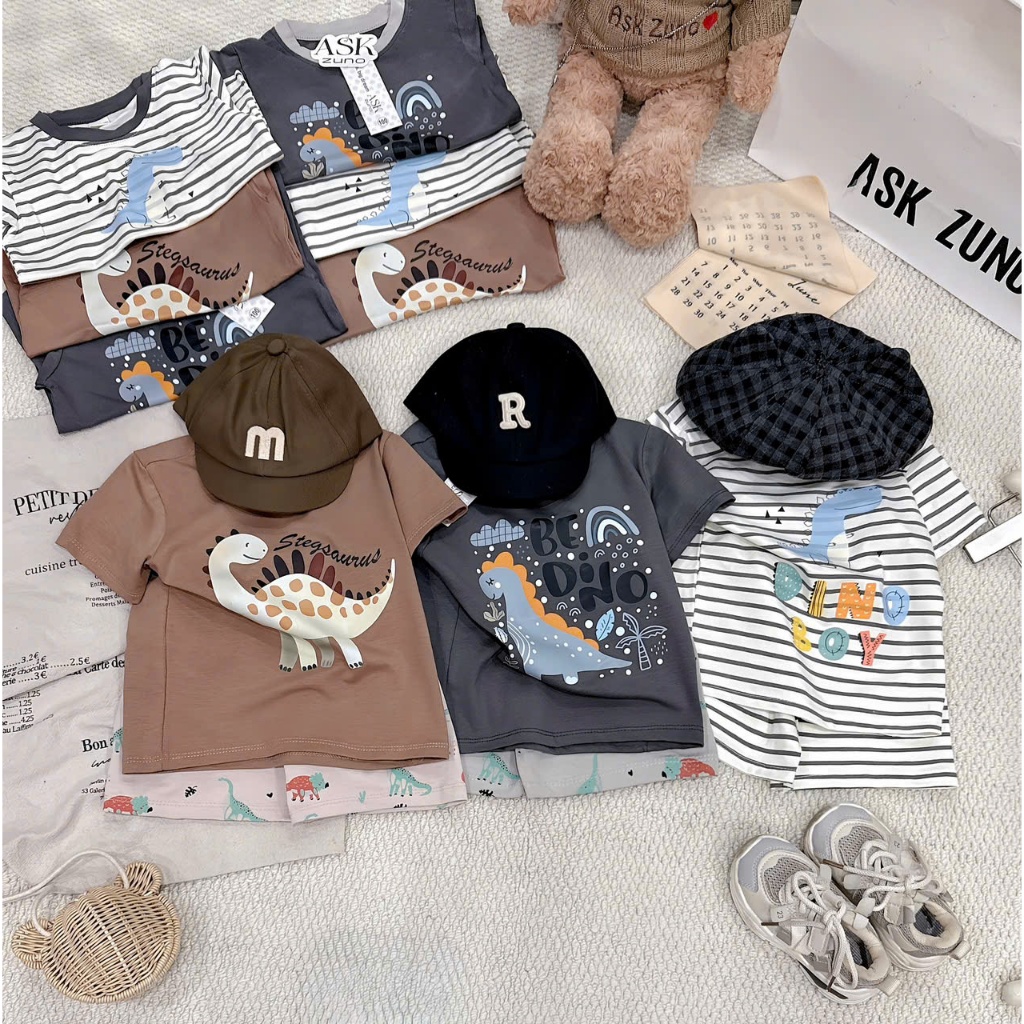Bộ cotton cộc khủng long ASK