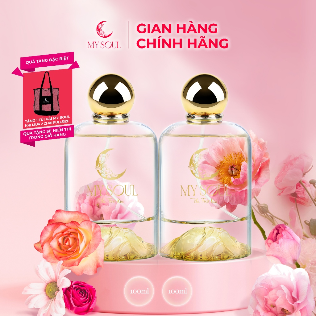 Nước Hoa My Soul Mỹ Tâm - Combo No.01 The First Kiss & No.02 Once In A Blue Moon - 100ML