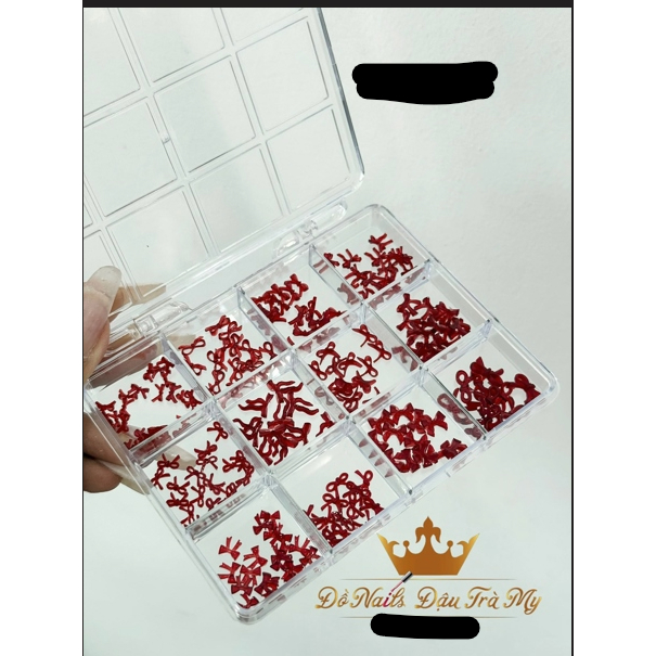 Khay nơ đỏ mix C16