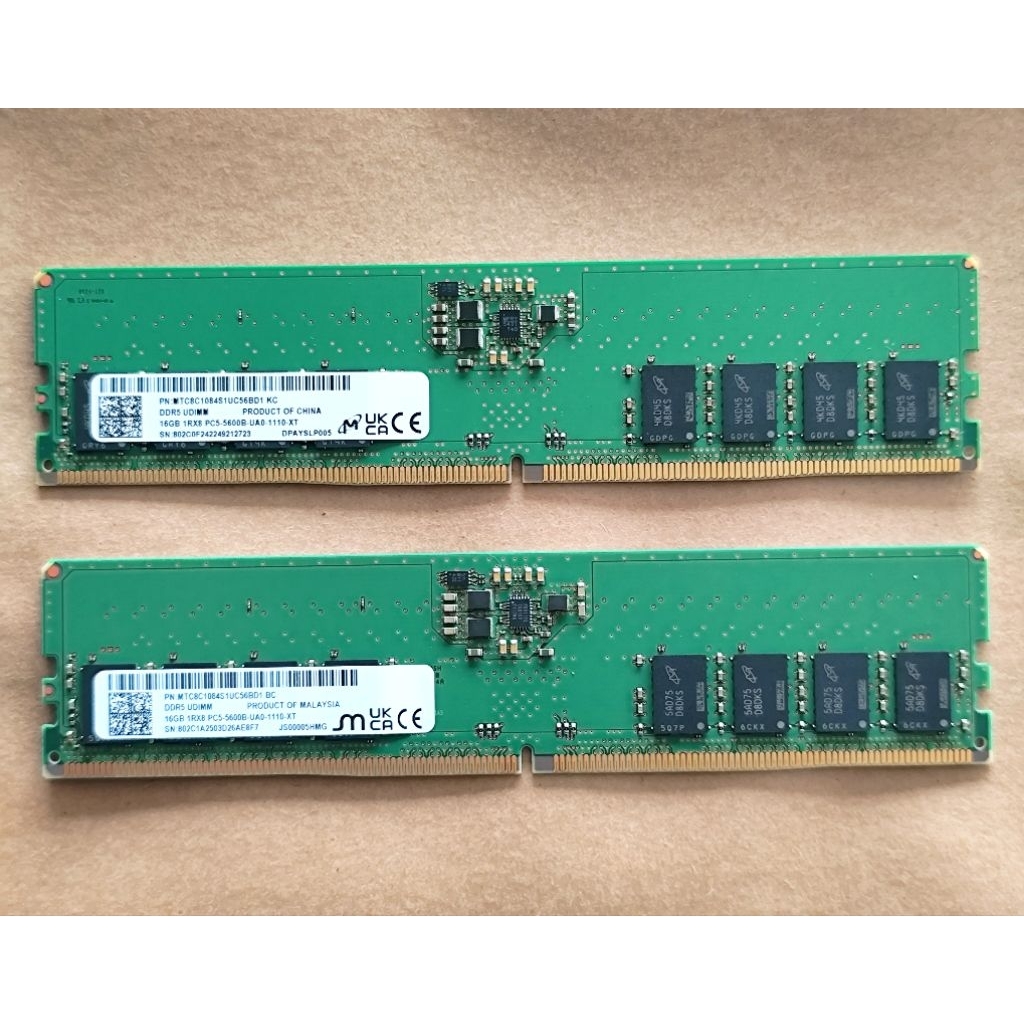 Ram ddr5 16gb buss 5600 Micron chính hãng đẹp