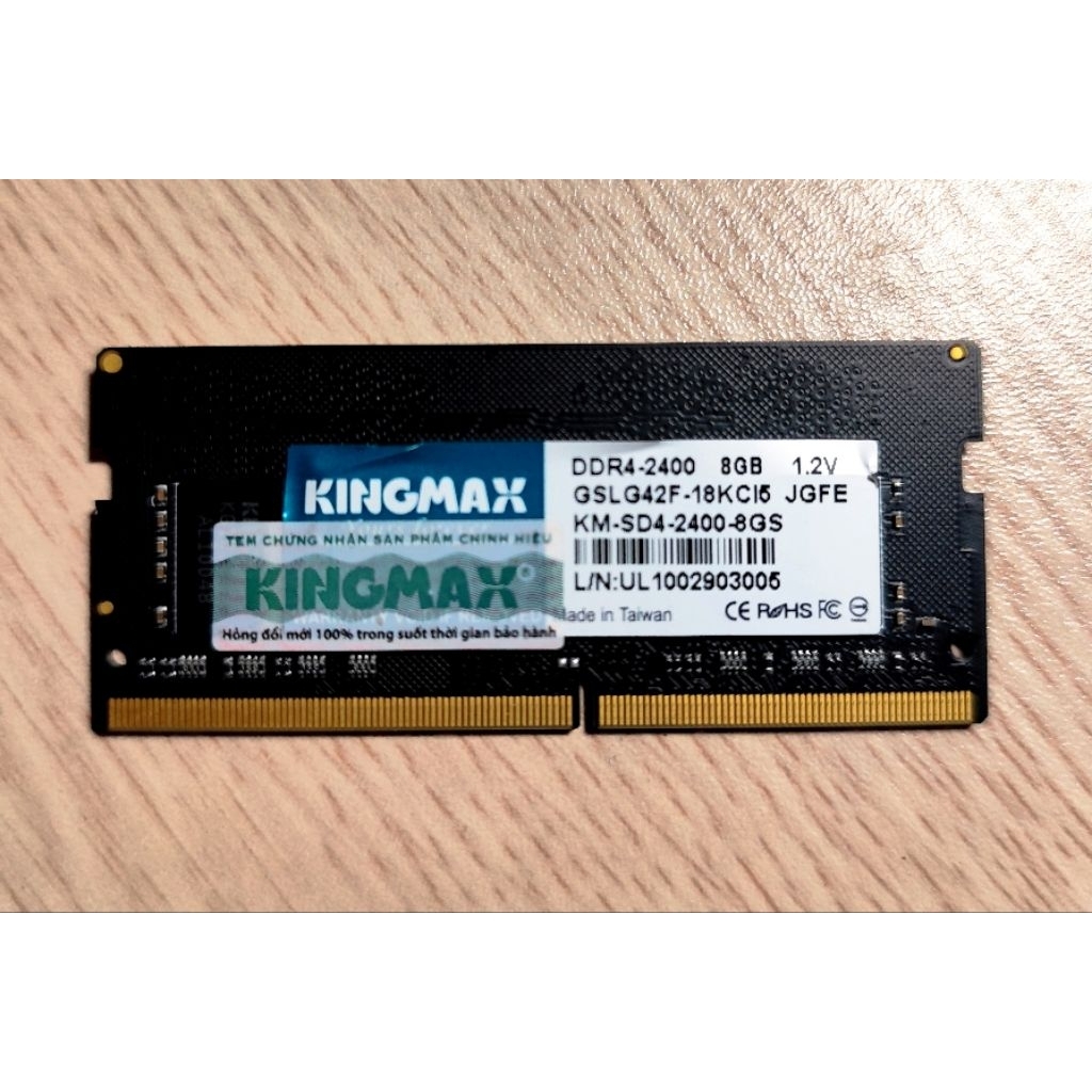 Ram laptop ddr4 8gb buss 2400 Kingmax đẹp